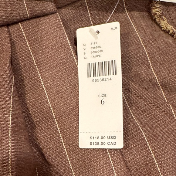 Anthropologie Pinstripe Shorts - Picture 4 of 7